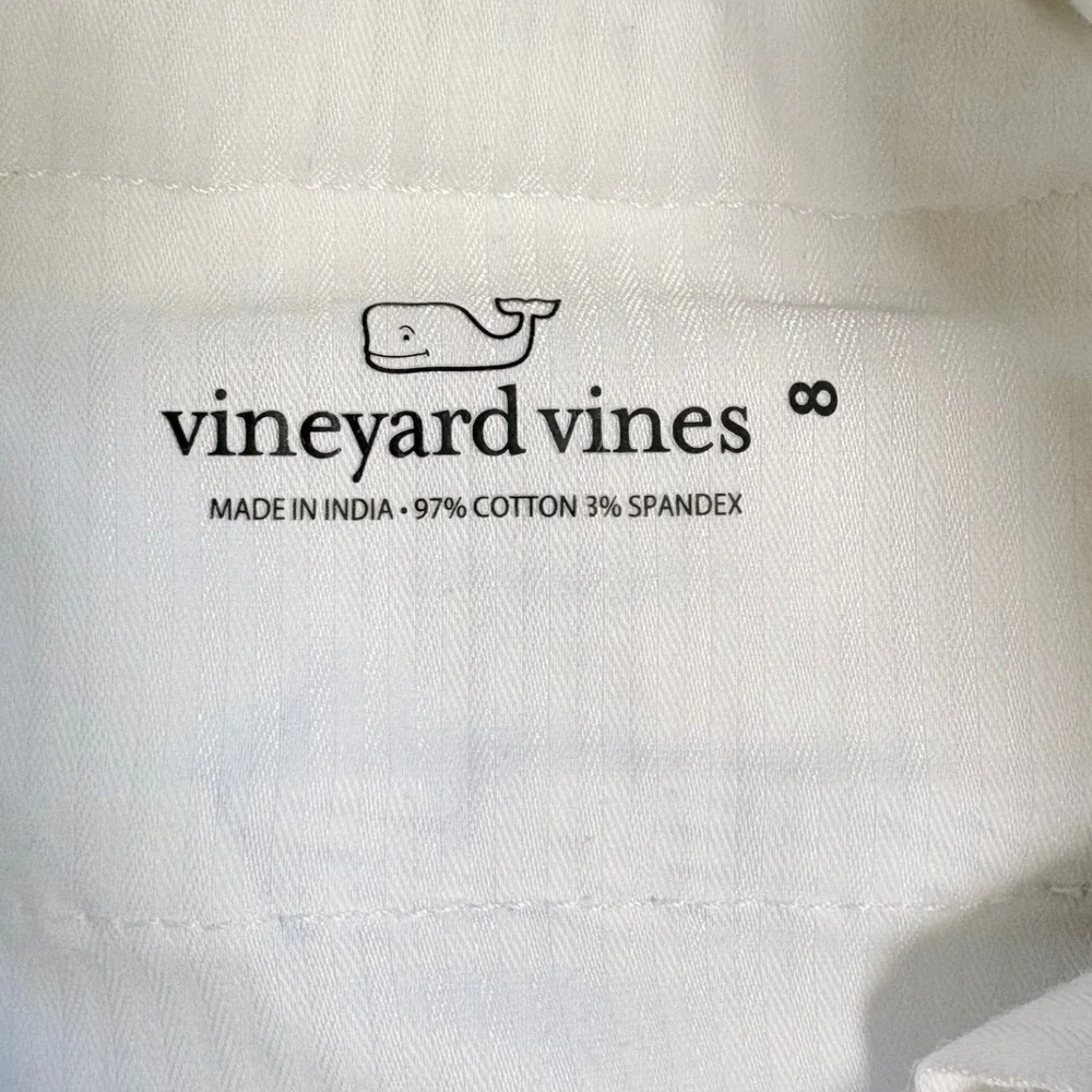 Vineyard Vines Boys White Blue Nautical Sketch Sailboat Lighthouse Shorts Size 8